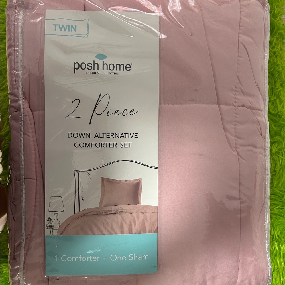 Pink Cozy Comforter Bedding Set
